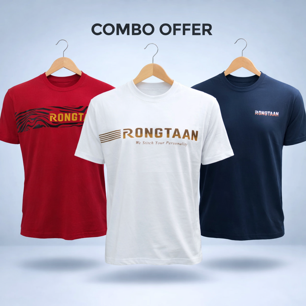 Combo Screen Print 100% Cotton Men’s Knit T-shirt (Combo 15)