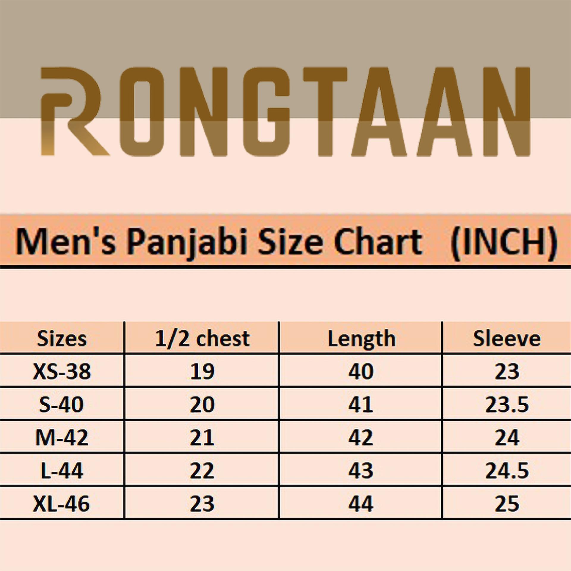 Midnight Black Digital Print Premium Cotton Panjabi for Men
