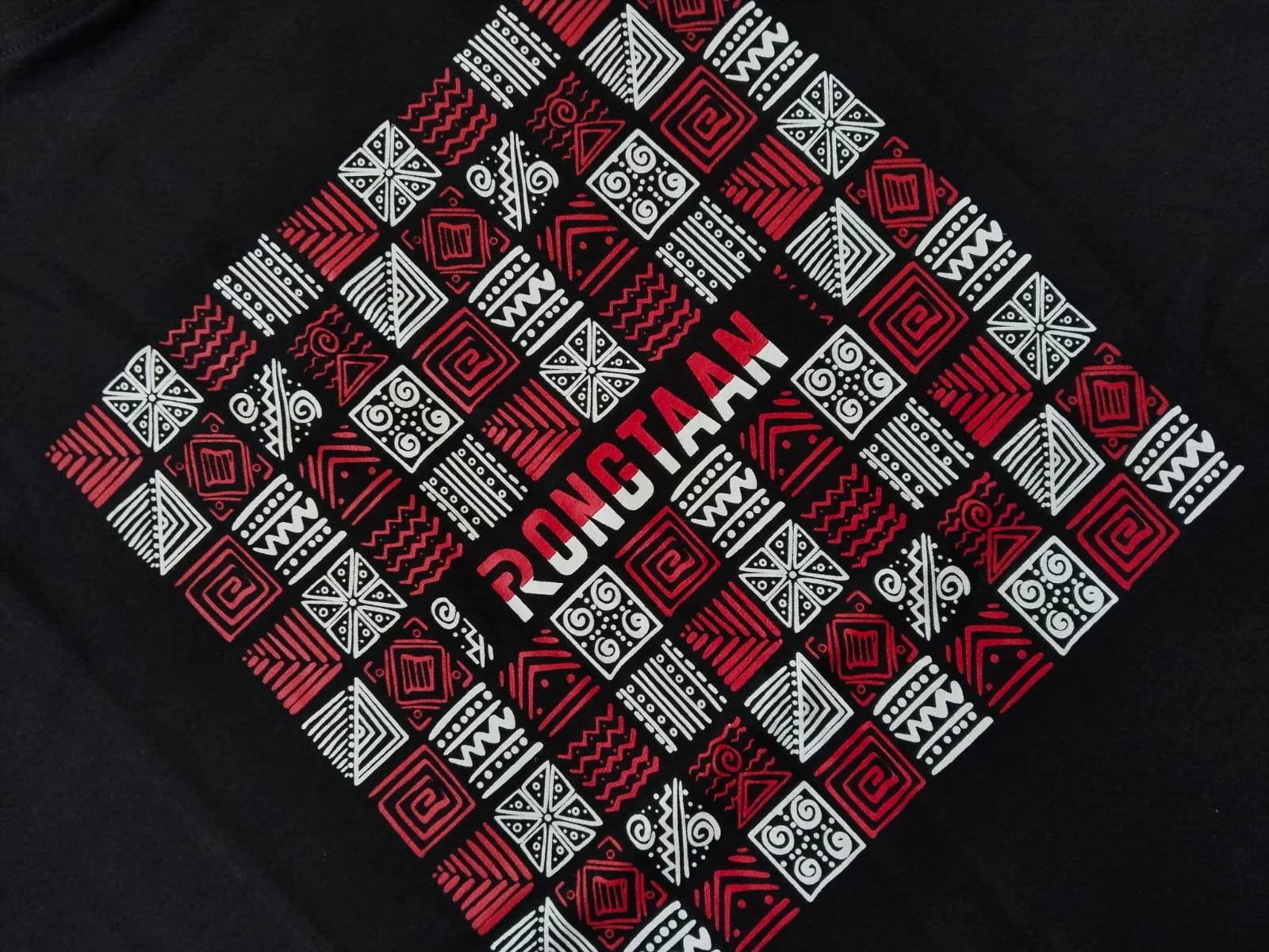 Jet Black Screen Print 100% Cotton Men’s Knit T-shirt