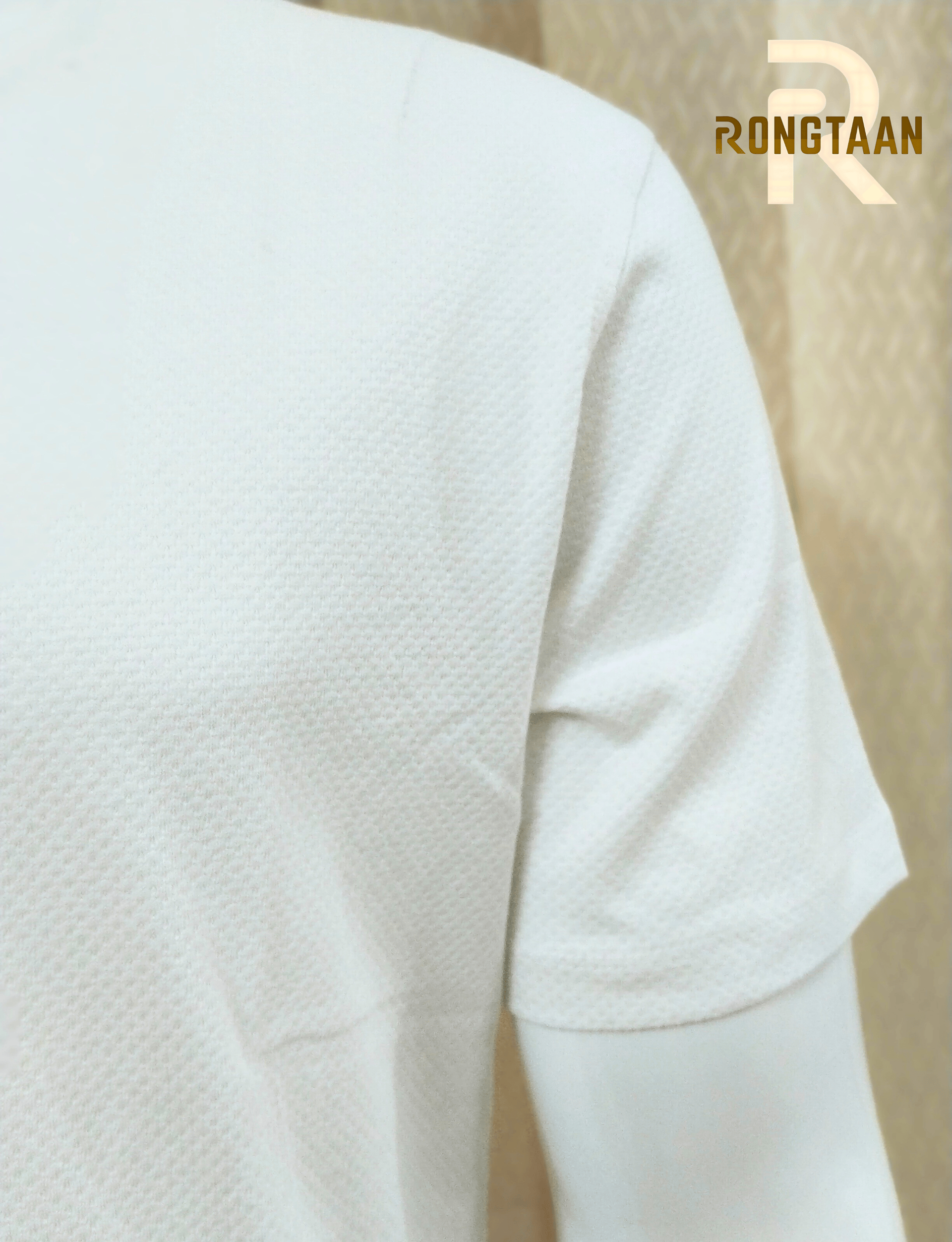 White Bubble Tex Jersey 100% Cotton Men’s Knit T-Shirt