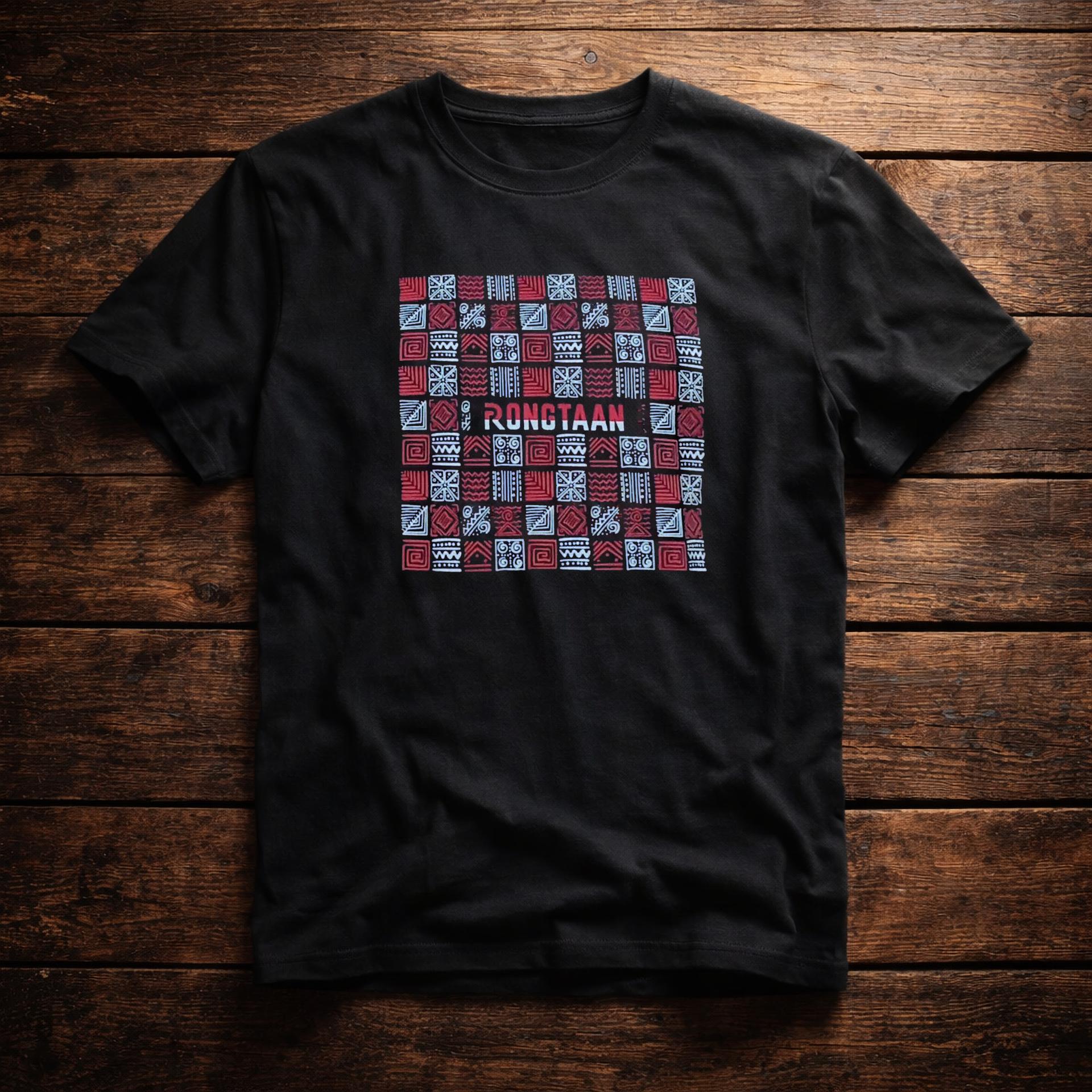 Jet Black Screen Print 100% Cotton Men’s Knit T-shirt