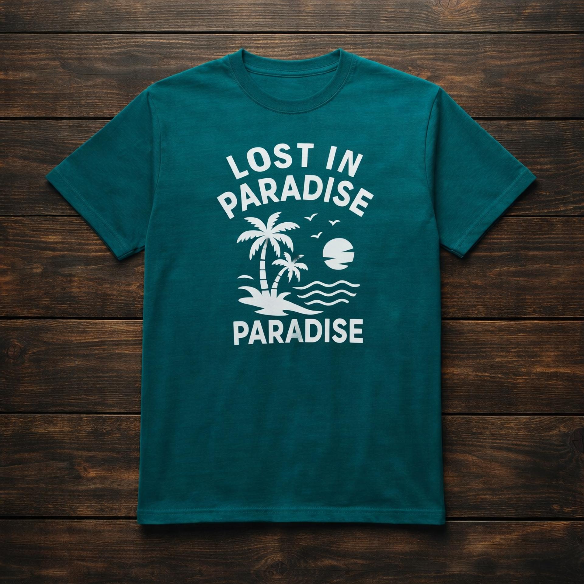 Turquoise Slub Jersey & Solid stripe Screen print 100% Cotton Men’s Knit T-shirt
