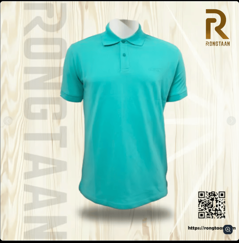 Turquoise with Tiffany Blue accents Double Lacoste Screen print (55% Cotton 45% Polyester) Men’s Knit Polo Shirt