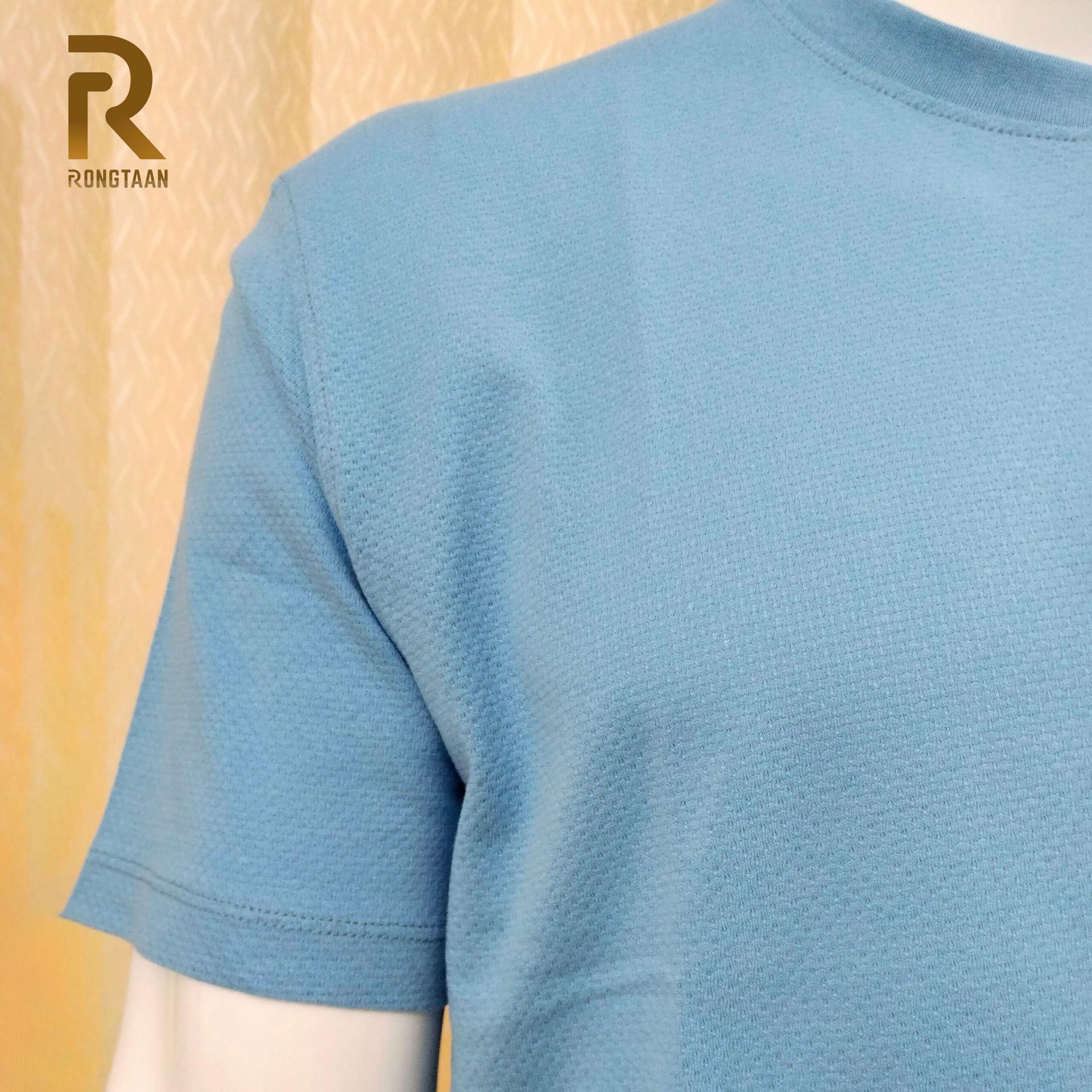 Sky Blue Bubble Tex Jersey 100% Cotton Men’s Knit T-Shirt