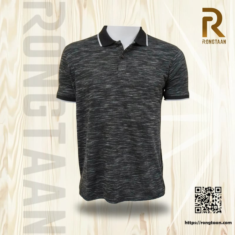 Combo Inject Slub Jersey Screen print 90% Cotton-10% Polyester Inject Knit Polo-shirt for Men (Combo 7)