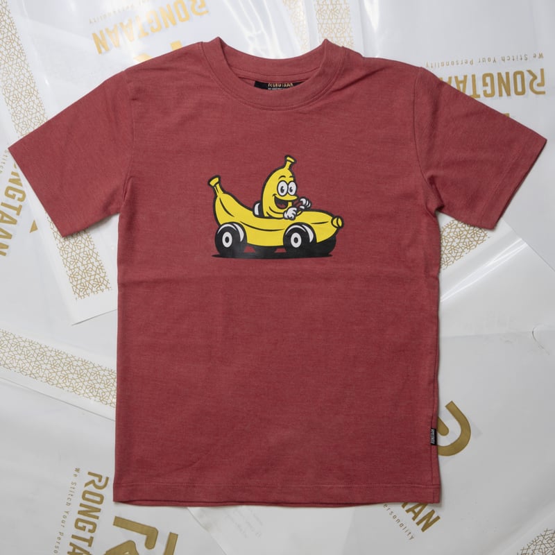 Kids T-Shirt – CVC 60/40 Jersey Red Melange