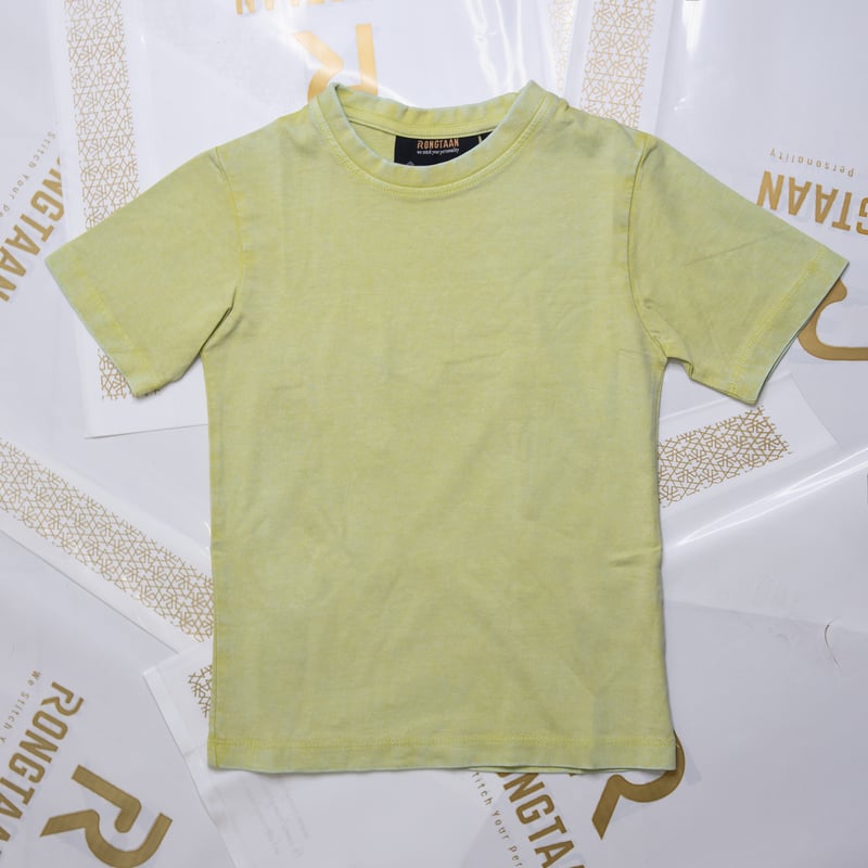 Kids T-Shirt – 100% Cotton Jersey Acid Wash